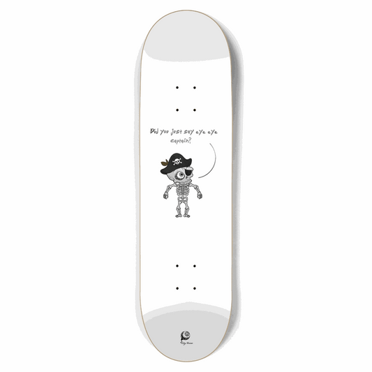Eye Eye Captain White 8.75 City Vision Skateboards  City Vision Skateboards 8.75