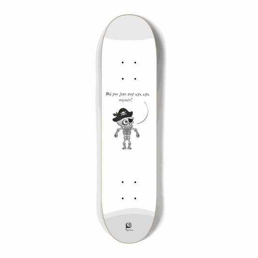 Eye Eye Captain White Mini 7.25 City Vision Skateboards  City Vision Skateboards 7.25