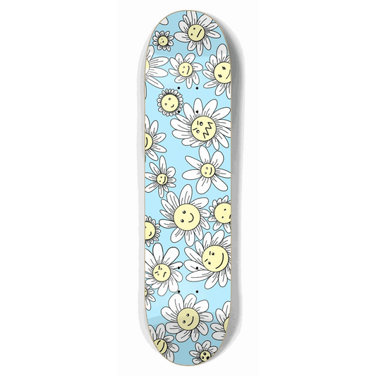 Flower Frenzy (Blue) 7.75 City Vision Skateboards