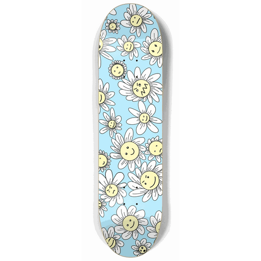 Flower Frenzy (Blue) 8.25 City Vision Skateboards