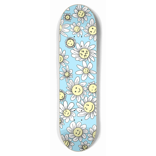 Flower Frenzy (Blue) 8.50 City Vision Skateboards