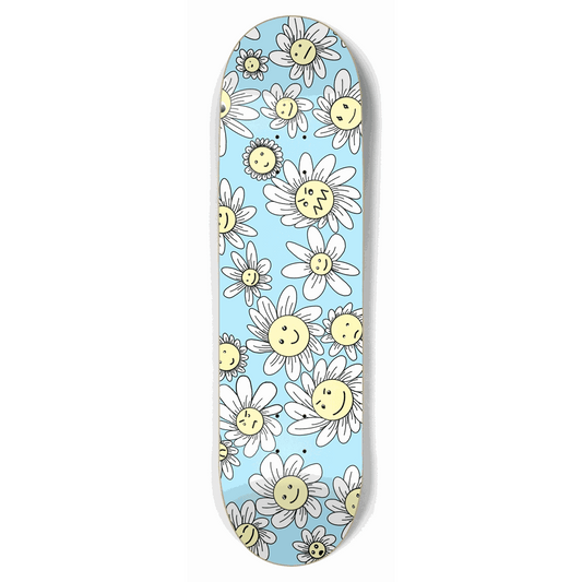 Flower Frenzy (Blue) 8.75 City Vision Skateboards