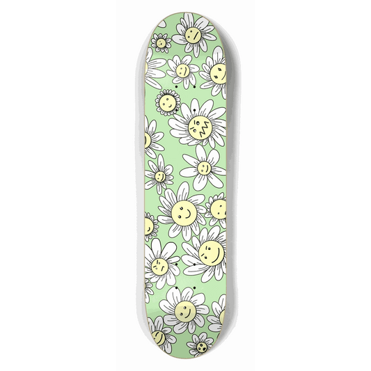 Flower Frenzy (Green) 7.50 City Vision Skateboards
