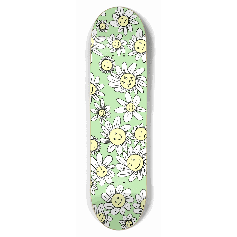 Flower Frenzy (Green) 8.50 City Vision Skateboards