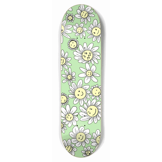 Flower Frenzy (Green) 8.75 City Vision Skateboards