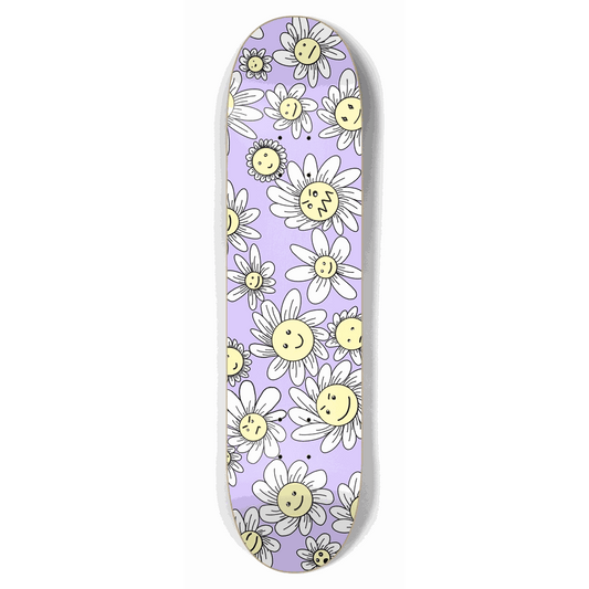 Flower Frenzy (Purple) 7.75 City Vision Skateboards