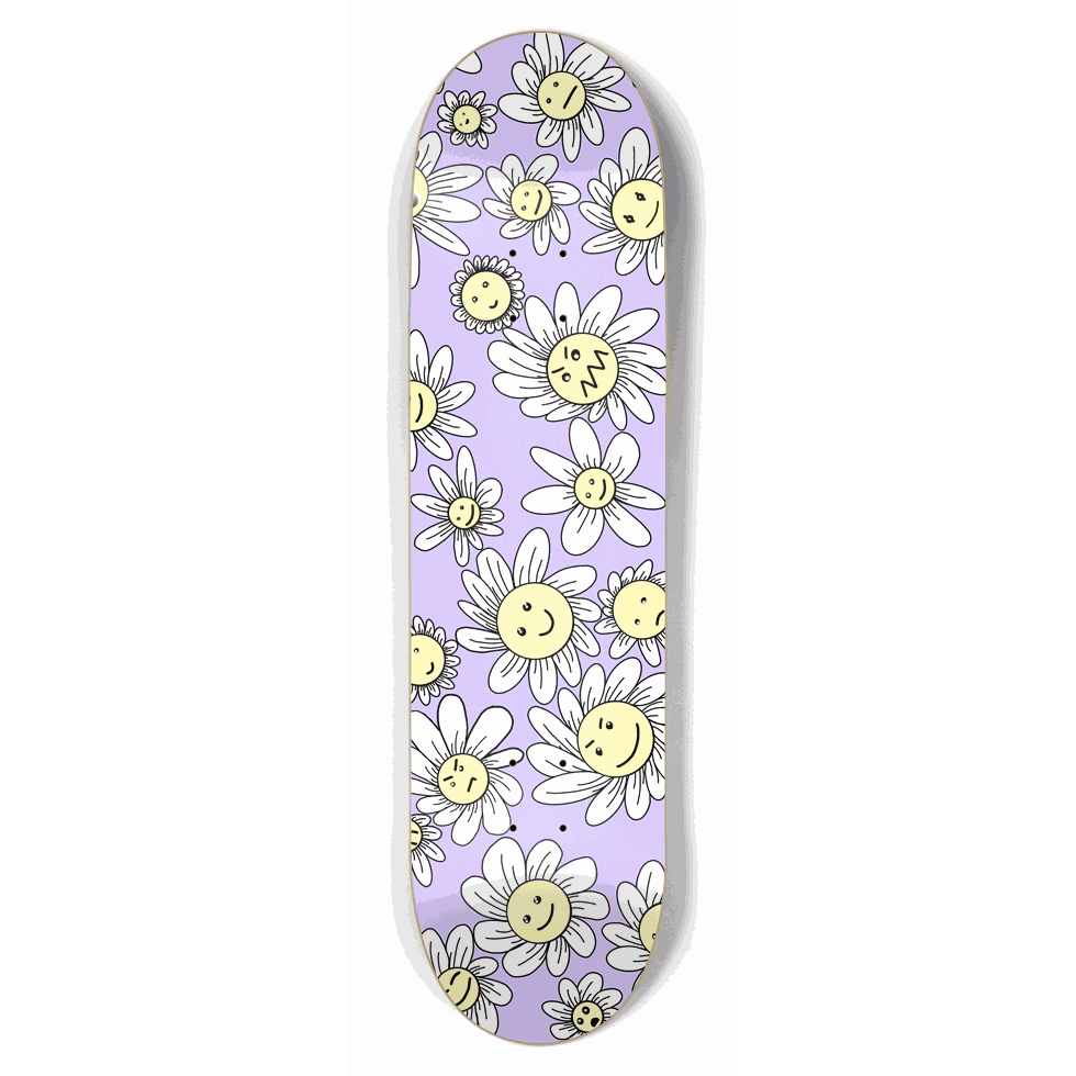 Flower Frenzy (Purple) 8.50 City Vision Skateboards