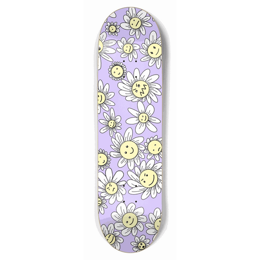 Flower Frenzy (Purple) 8.75 City Vision Skateboards