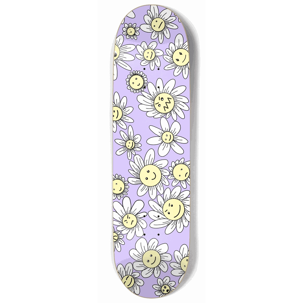 Flower Frenzy (Purple) 9.00 City Vision Skateboards