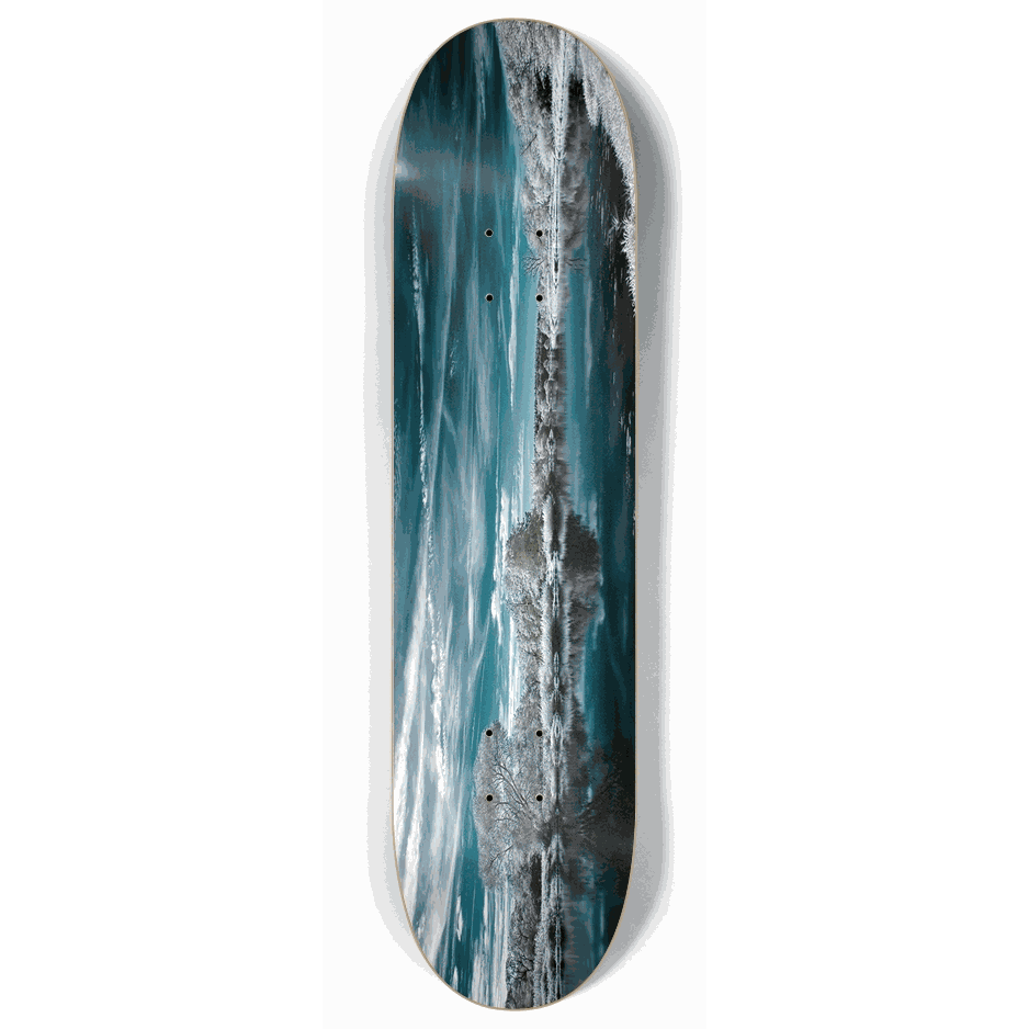 Skateboard - Frozen Field 8.00 by City Vision Skateboards (8.00)
