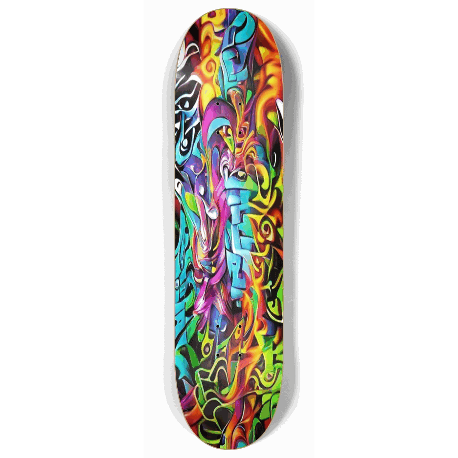 Skateboard - Graffiti 1 8.00 by City Vision Skateboards (8.00)