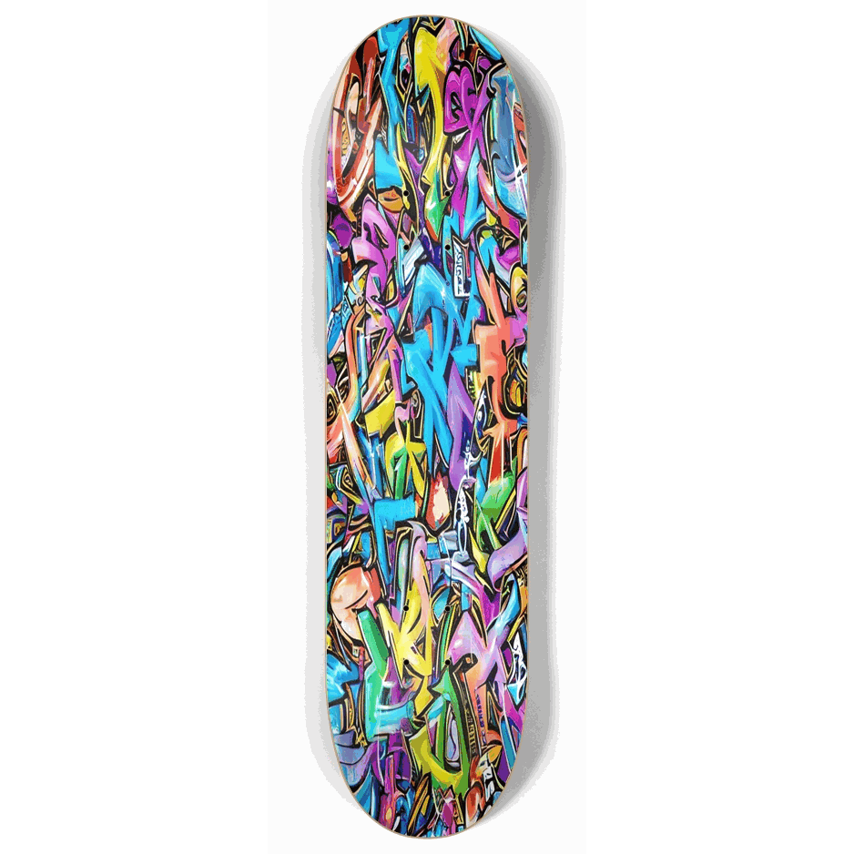 Skateboard - Graffiti 3 8.00 by City Vision Skateboards (8.00)