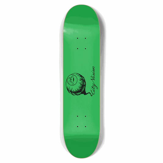 Green and Black Logo 7.62 City Vision Skateboards  City Vision Skateboards 7.62