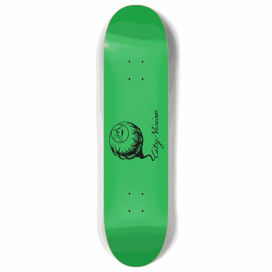 Green and Black Logo 8.00 City Vision Skateboards  City Vision Skateboards 8.00