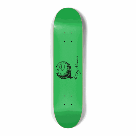 Green and Black Logo Mini 7.25 City Vision Skateboards  City Vision Skateboards 7.25