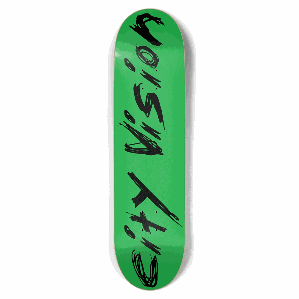 Green and Black Name 8.50 City Vision Skateboards  City Vision Skateboards 8.50