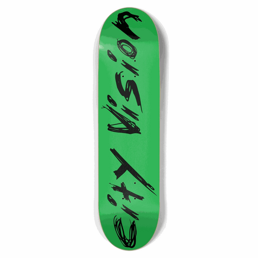 Green and Black Name 8.50 City Vision Skateboards  City Vision Skateboards 8.50