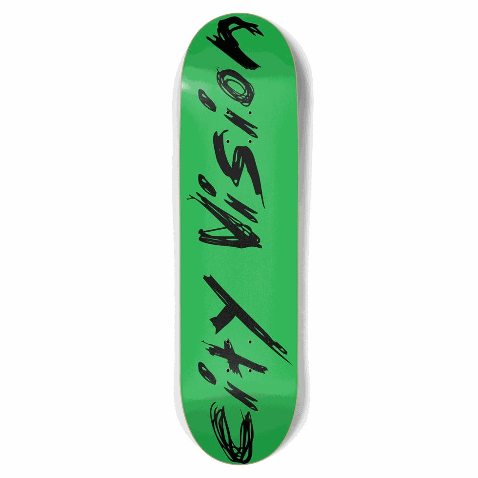 Green and Black Name 8.75 City Vision Skateboards  City Vision Skateboards 8.75