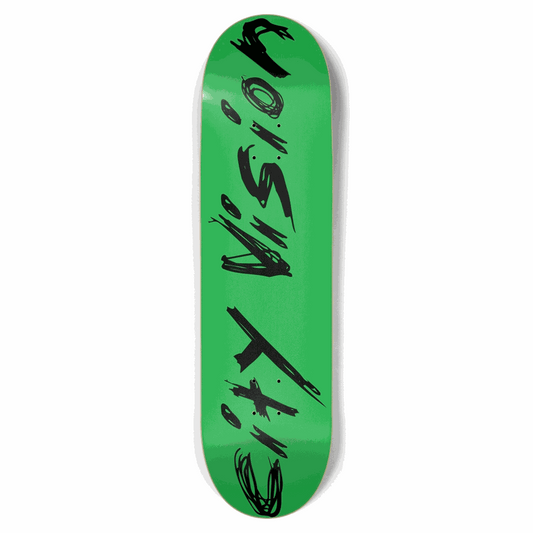 Green and Black Name 8.75 City Vision Skateboards  City Vision Skateboards 8.75