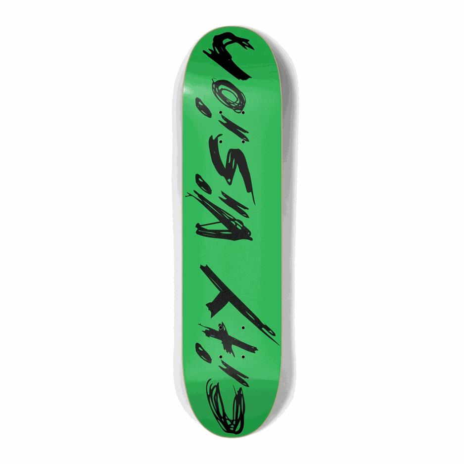 Green and Black Name Mini 7.25 City Vision Skateboards  City Vision Skateboards 7.25