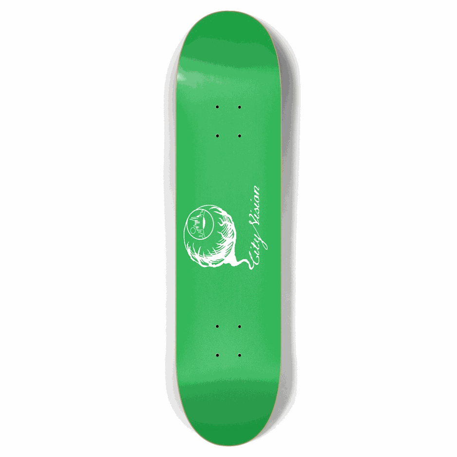 Green and White Logo 7.87 City Vision Skateboards  City Vision Skateboards 7.87