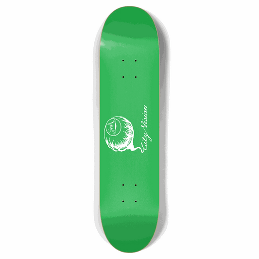 Green and White Logo 7.87 City Vision Skateboards  City Vision Skateboards 7.87