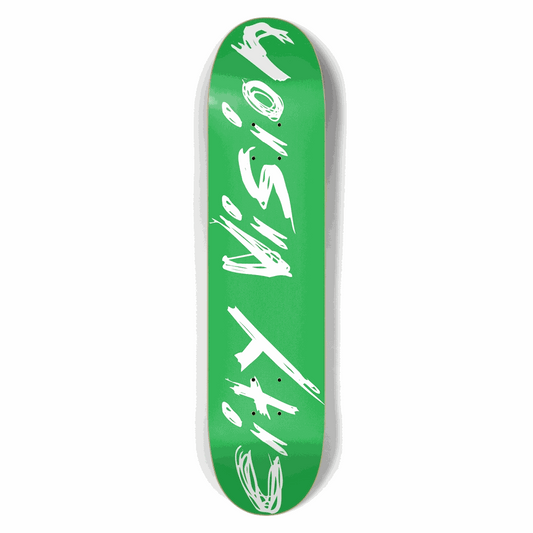 Green and White Name 7.50 City Vision Skateboards  City Vision Skateboards 7.50