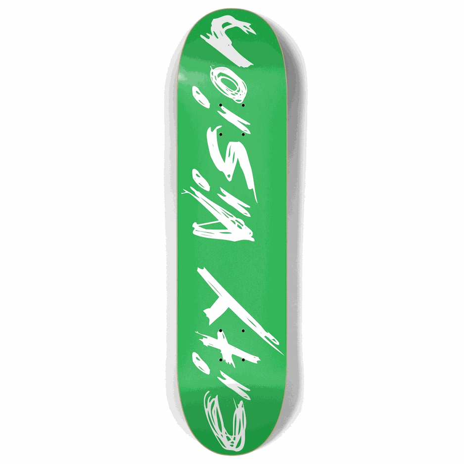 Green and White Name 8.00 City Vision Skateboards  City Vision Skateboards 8.00