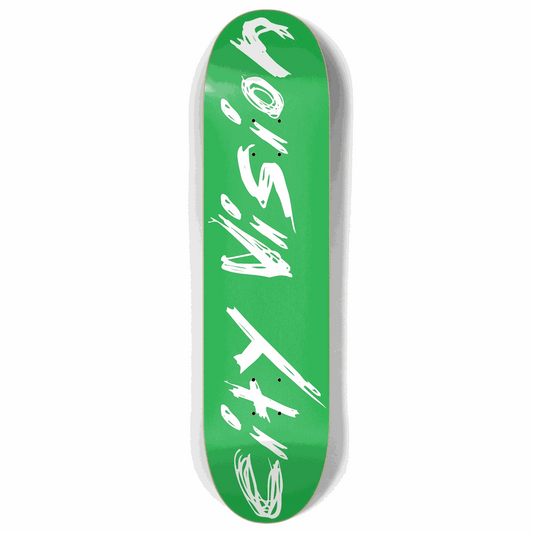 Green and White Name 8.00 City Vision Skateboards  City Vision Skateboards 8.00