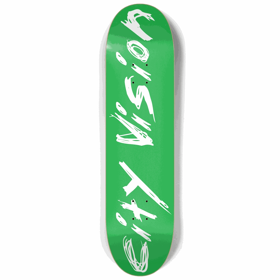 Green and White Name 8.25 City Vision Skateboards  City Vision Skateboards 8.25