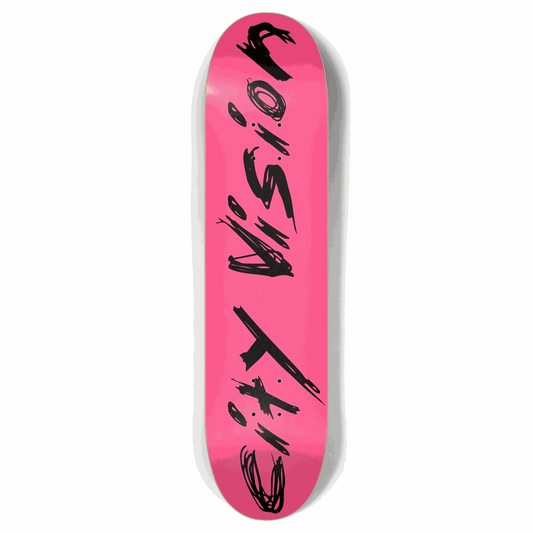 Hot Pink and Black Name 7.87 City Vision Skateboards  City Vision Skateboards 7.87