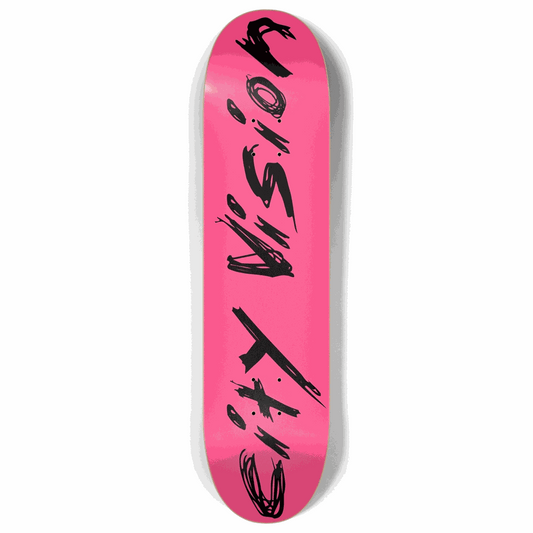 Hot Pink and Black Name 8.00 City Vision Skateboards  City Vision Skateboards 8.00