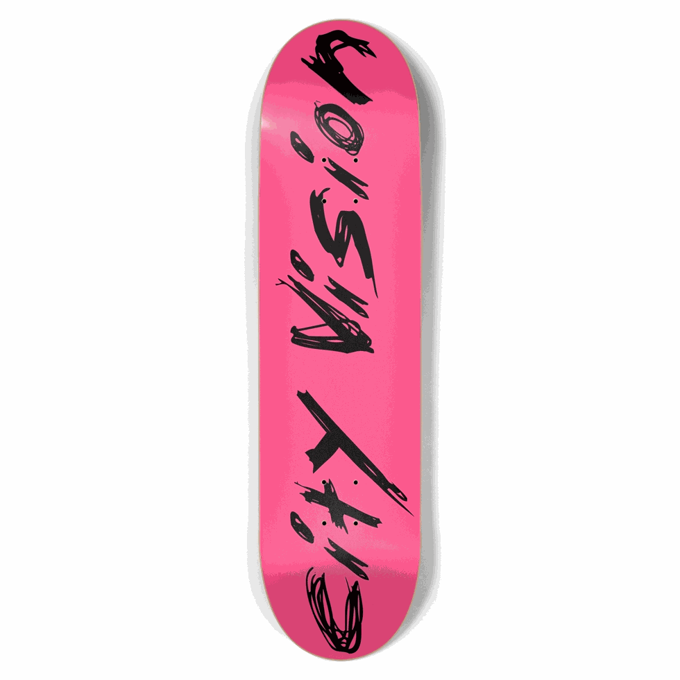 Hot Pink and Black Name 8.50 City Vision Skateboards  City Vision Skateboards 8.50