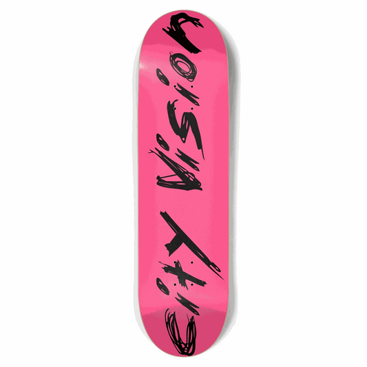 Hot Pink and Black Name 8.75 City Vision Skateboards  City Vision Skateboards 8.75