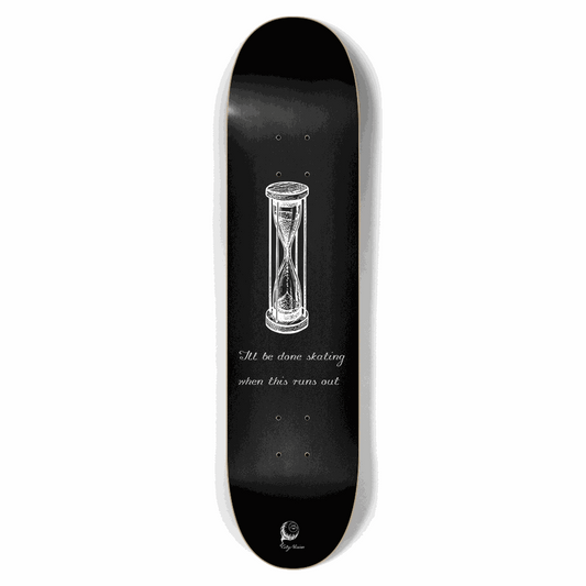 Hour Glass Black 7.62 City Vision Skateboards  City Vision Skateboards 7.62