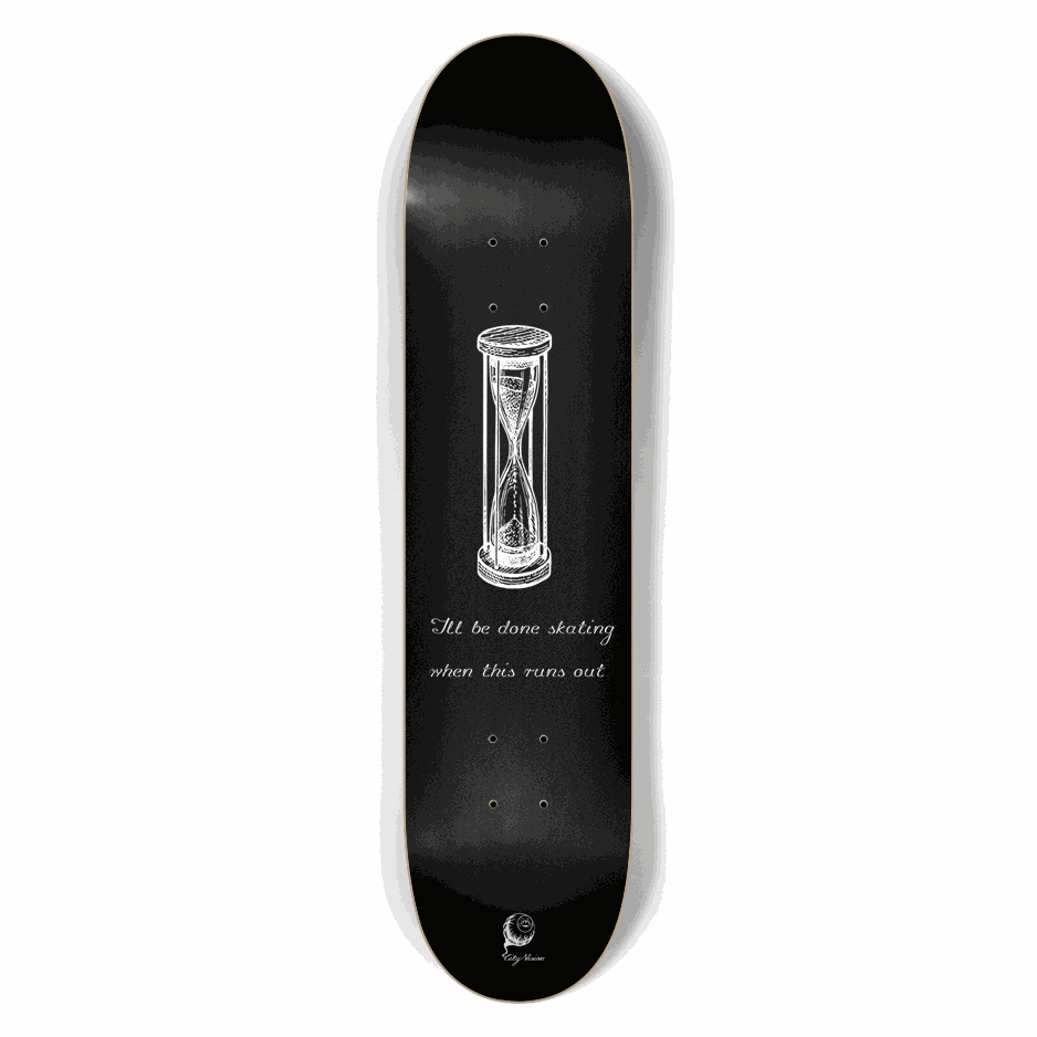 Hourglass Black 7.50 City Vision Skateboards