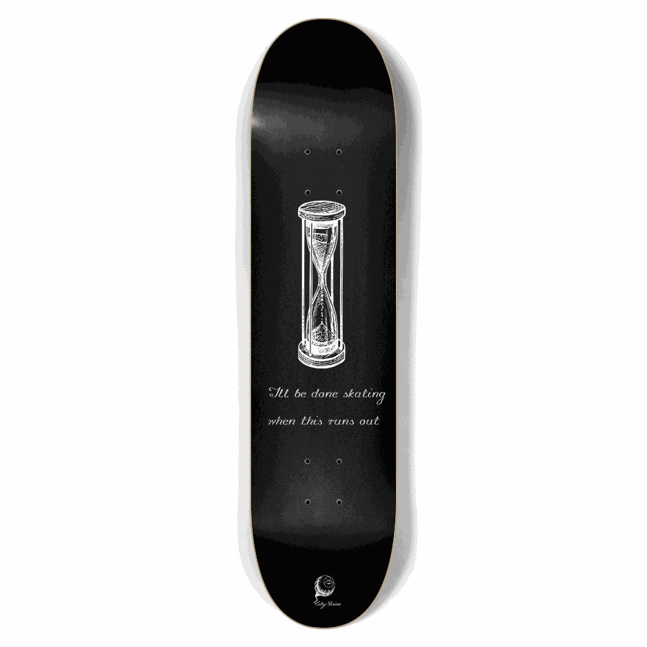 Hourglass Black 7.62 City Vision Skateboards