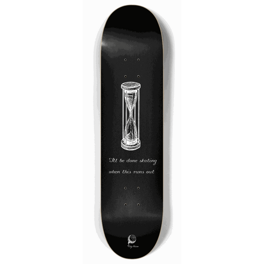 Skateboard - Hourglass Black 8.00 by City Vision Skateboards (8.00)
