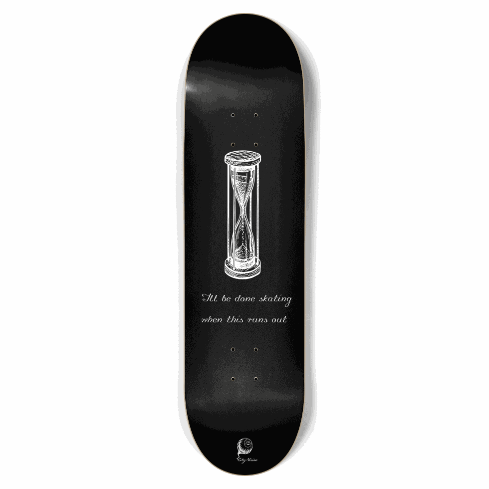 Hourglass Black 8.75 City Vision Skateboards
