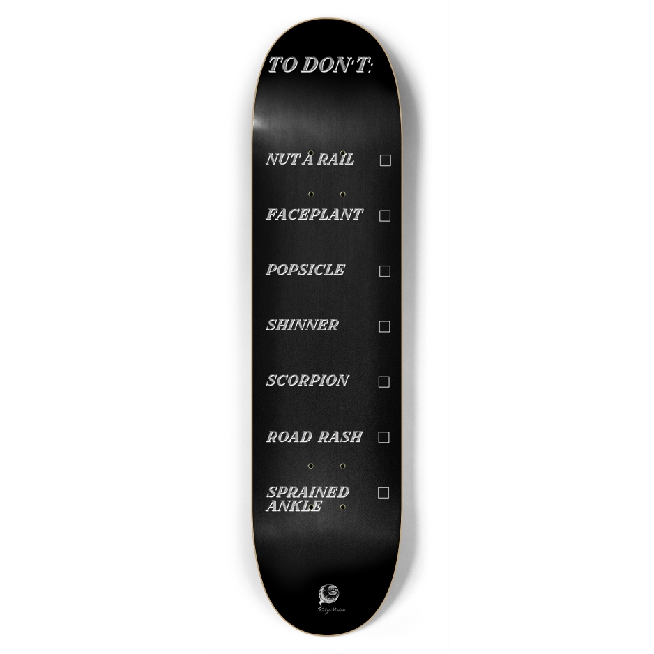 To Don't List Black 7.75