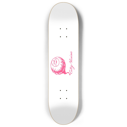 White and Hot Pink Logo 8.00