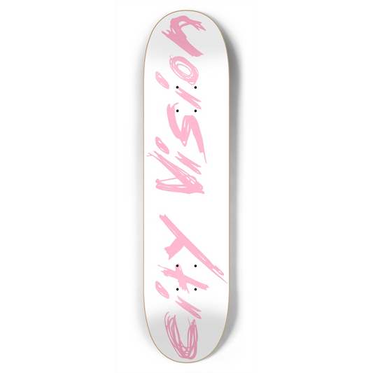 White and Pink Name 7.75