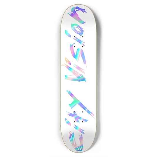 White and Rainbow Name 7.75