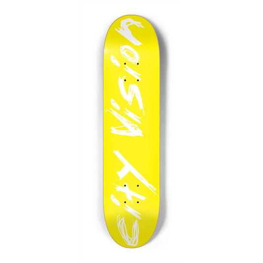 Yellow and White Name Mini 7.25