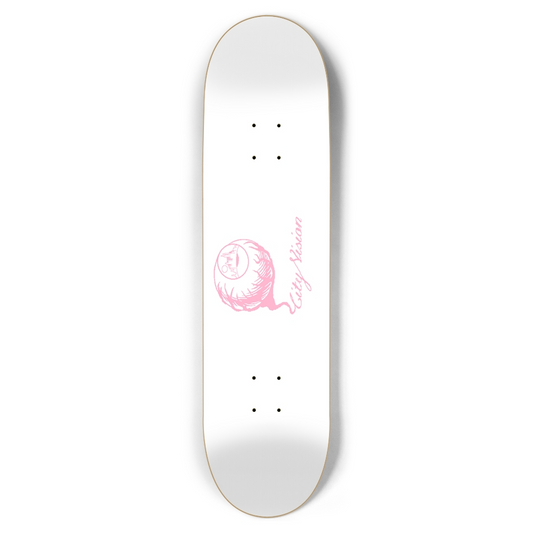 White and Pink Logo 8.50