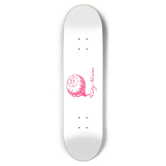 White and Hot Pink Logo 8.50