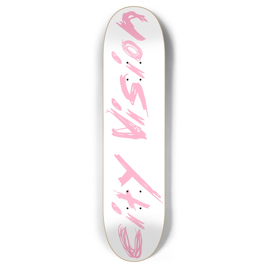 White and Pink Name 7.87