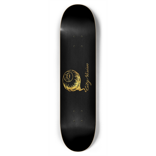 Black and Gold Glitter Logo 7.75