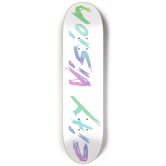 White and Rainbow Glitter Name 8.25