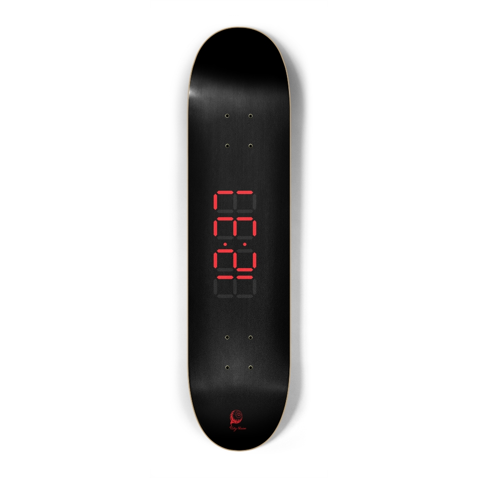 Clock Red Mini 7.25